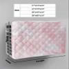 T&H XHome Indoor Air Conditioner Cover - Pink Marble Texture Double Insulation Waterproof Adjustable Inside Window AC Unit Cover Parts with Free Elastic Straps, 25x18x3.5IN view 2