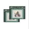Christmas Lattice Waffle Kitchen Dish Towels Set of 2,Super Absorbent & Quick Dry Hair Hand Bath Tea Golf Microfiber Towel,Yoga Gym Workout Towel Washcloth,Snowman Pine Tree Retro Newspaper 12"x12" view 1