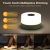 JUSHENG Rechargeable Baby Night Light LED Nursery Lamp Touch Lights, Dimmable and 3 Color Temperature Adjustable Bedside Night Light for Kids, Breastfeeding, Green view 3