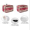 Christmas Toaster Cover 4 Slice, Xmas Light Balls Poinsettia Red Buffalo Plaid Bread Maker Cover Toaster Dust Cover with Pockets, Dust-Proof Cover for Kitchen Small Appliance 12x11x8in view 2