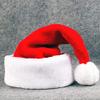KRAISS Thickened Plush Santa Hat Elongated Plush Santa Hat Santa Claus Hat Christmas Decoration view 3