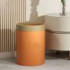 TOOSII Kitchen Garbage Can Trash Can Household Living Room Kitchen Bedroom Large Capacity Trash Can Large Modern Simple Waste Paper Basket Bathroom Waste Basket (Color : Gray, Size : Small) view 3