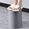 TOOSII Kitchen Garbage Can Trash Can Household Living Room Kitchen Bedroom Large Capacity Trash Can Large Modern Simple Waste Paper Basket Bathroom Waste Basket (Color : Gray, Size : Small) view 4