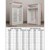 White Radiator Cover Louvered Grill Shelf Cabinet, Living Room Heating Decorative Storage Organizer, Bathroom Floor Cabinet With 2 Doors and Modern Vertical Slats view 3