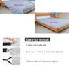 FixtureDisplays 4 Pcs Nonslip Bed Sheet Straps, Adjustable Elastic Fasteners with Metal Clips, Bedsheet Holder for Fitted Sheets, Easy Install on Mattress Covers, Black 15798-1D view 2