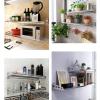 304 Stainless Steel Wall-Mounted Microwave Oven Rack, Multifunctional Storage For Oven, Spices, Tableware,with 5 Hooks,Storage Shelf Organizer For Kitchen Bathroom Rack,60x30cm,60x35cm Microwave oven view 4