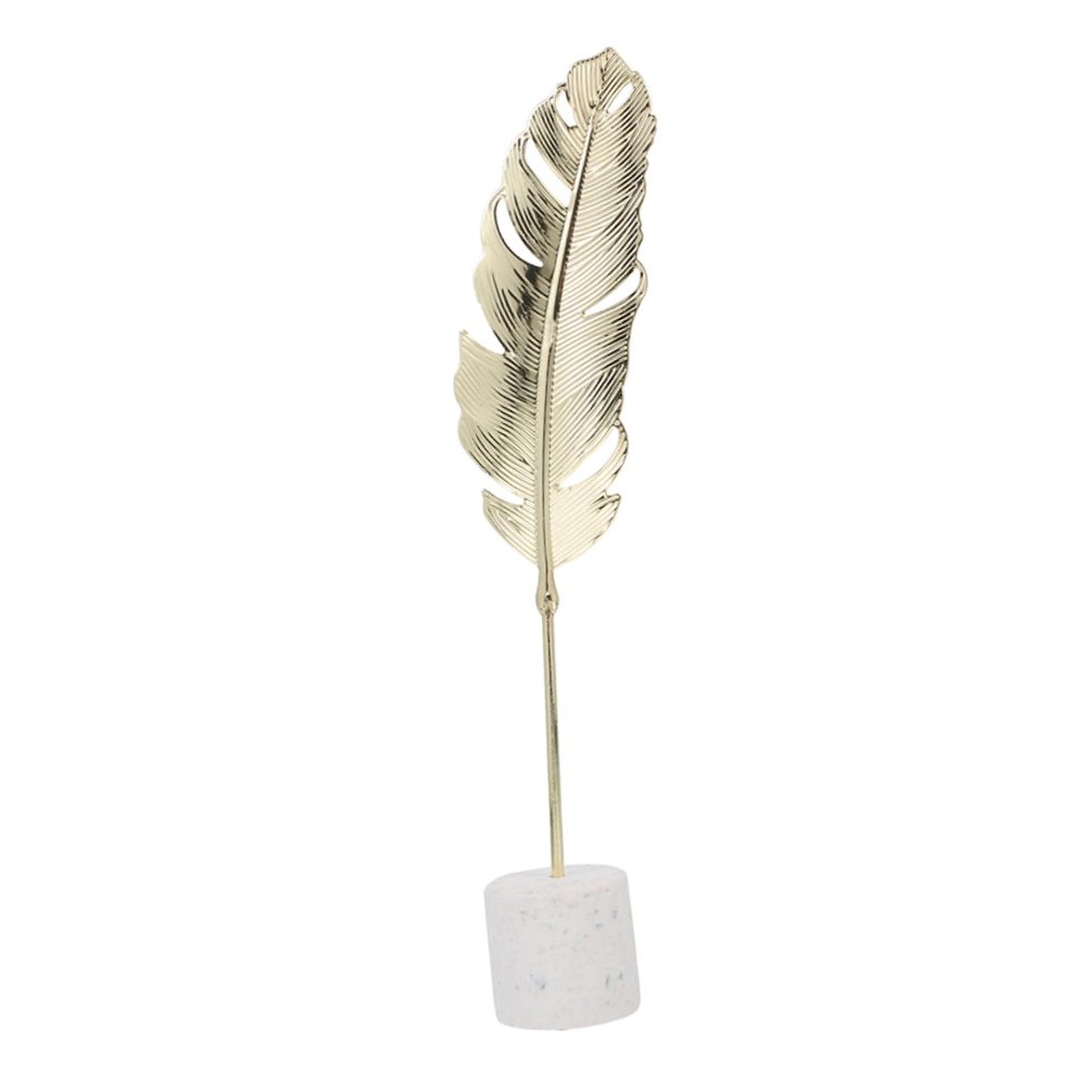 ifundom Desktop Decor with Iron Art and Wood Base Minimalist Home Adornment for Unique Artistic Atmosphere for Living Room and Office Decor