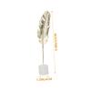 ifundom Desktop Decor with Iron Art and Wood Base Minimalist Home Adornment for Unique Artistic Atmosphere for Living Room and Office Decor view 2