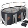 Foldable Laundry Basket 98.8L Waterproof Oxford Cloth Collapsible Laundry Basket with Plastic Supports on the Bag Opening and Sides - Black view 1