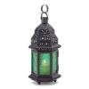 Glass Candle Lanterns,Decorative Candle Lanterns,Garden Lanterns for Candles,Decorative Lanterns,Moroccan Style Lantern Tealight Holders with Multi-Coloured Glass,Garden Candle Lantern,Indoor/Outdoor view 1