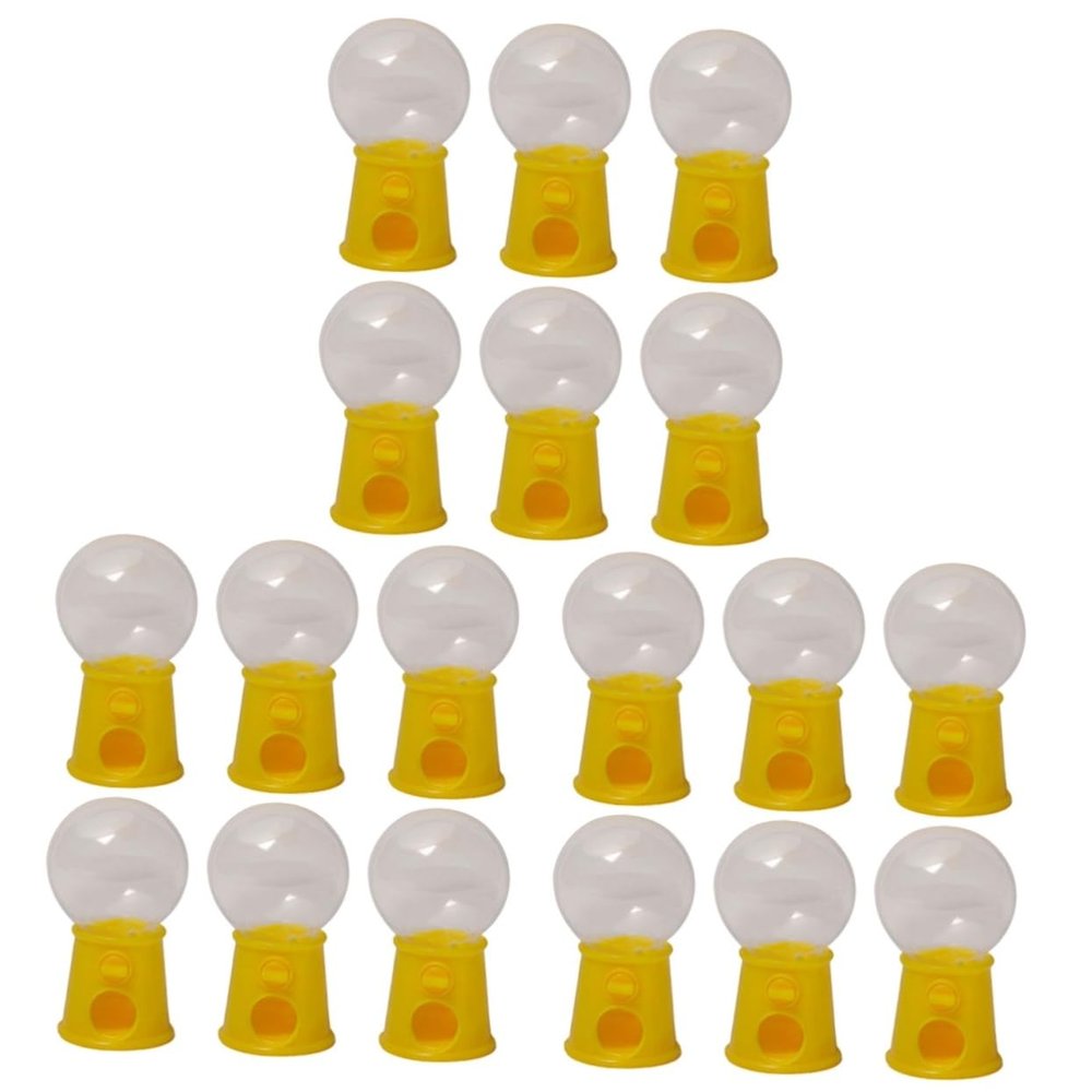 Abaodam 18pcs Mini Gumball Machines Candy Dispenser Toys for Boys and Girls Fun Candy Catcher for Creative Play and Hand-Eye Coordination Development