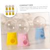 Abaodam 18pcs Mini Gumball Machines Candy Dispenser Toys for Boys and Girls Fun Candy Catcher for Creative Play and Hand-Eye Coordination Development view 2