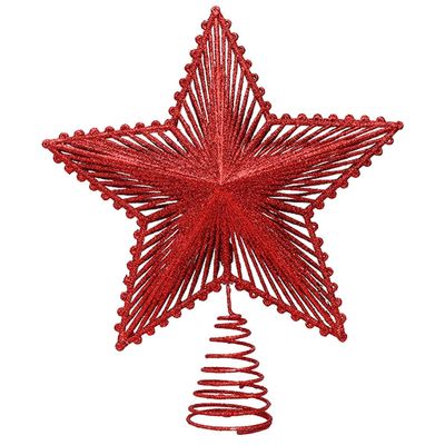 ifundom Christmas Tree Topper Xmas Glitter Star Topper Star Christmas Decoration for Xmas Tree Decoration Holiday Party Decor