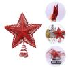 ifundom Christmas Tree Topper Xmas Glitter Star Topper Star Christmas Decoration for Xmas Tree Decoration Holiday Party Decor view 3