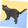 Abaodam Adorable Fake Cat Ornament Realistic Plastic Cat Model for Home Decoration Boy Girl Room School and Photo Props Touch for Living Room and view 2