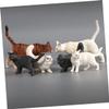 Abaodam Adorable Fake Cat Ornament Realistic Plastic Cat Model for Home Decoration Boy Girl Room School and Photo Props Touch for Living Room and view 3