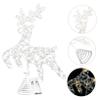 Yardenfun Hollow Elk Led Christmas Tree Topper Warm Light Treetop Ornament for Holiday Decoration Sturdy Material Easy Install for Home Office and Festive Events view 3