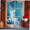 Yardenfun Hollow Elk Led Christmas Tree Topper Warm Light Treetop Ornament for Holiday Decoration Sturdy Material Easy Install for Home Office and Festive Events view 4