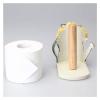 Free Standing Toilet Paper Holder Toilet Paper Holders Wood Standing Paper Towel Holder Sunflower Kitchen Tissue Holder Countertop Retro Toilet Paper Holder Adjustable Toilet Paper Holders (Color : W view 4
