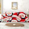AQUNNEW Christmas Sofa Cover Printed Couch Cover Furniture Protector Santa Claus Christmas Decorations Washable Sofa Blanket Fabric view 1
