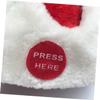 jojofuny 2pcs Plush Christmas Hat Singing and Dancing Electric Santa Hat Thickened Material Christmas Costume view 2