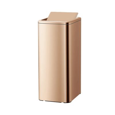 GLigeT Garbage Can Stainless Steel Trash Can Swing Lid Household Bathroom Kitchen Large-Capacity Storage Bin Trash Bin (Color : C)
