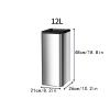 GLigeT Garbage Can Stainless Steel Trash Can Swing Lid Household Bathroom Kitchen Large-Capacity Storage Bin Trash Bin (Color : C) view 2