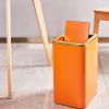 GLigeT Garbage Can Stainless Steel Trash Can Swing Lid Household Bathroom Kitchen Large-Capacity Storage Bin Trash Bin (Color : C) view 3