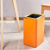 GLigeT Garbage Can Stainless Steel Trash Can Swing Lid Household Bathroom Kitchen Large-Capacity Storage Bin Trash Bin (Color : C) view 4