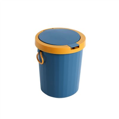 GLigeT Garbage Can Trash can Bathroom Trash can with lid Household Bathroom Kitchen Handle Living Room Toilet Waterproof Trash Bin (Color : A)