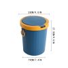 GLigeT Garbage Can Trash can Bathroom Trash can with lid Household Bathroom Kitchen Handle Living Room Toilet Waterproof Trash Bin (Color : A) view 2