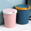 GLigeT Garbage Can Trash can Bathroom Trash can with lid Household Bathroom Kitchen Handle Living Room Toilet Waterproof Trash Bin (Color : A) view 4