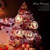SATUSA Christmas Decorations, 3D Letter Suction Cup Lights, LED String Lights, Battery Powered, 9.4 "Christmas Tree Atmosphere Lights (Cedar) view 2