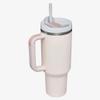 40 oz Tumbler with Handle and Straw, Custom Stainless Steel Insulated Tumbler with Name, Travel Coffee Mug Personalized Christmas Birthday Gifts, view 3