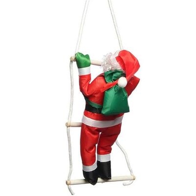 Christmas Ornaments Santa Claus Climbing Ladder Christmas Tree Hanging Decoration Indoor Door Wall Christmas Pendant New Year Gifts-Style 1