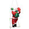 Christmas Ornaments Santa Claus Climbing Ladder Christmas Tree Hanging Decoration Indoor Door Wall Christmas Pendant New Year Gifts-Style 1 view 1