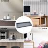 2Pcs Bathroom Tray, Modern Bathtub Vanity Tray Toilet Tank Topper Paper Storage Decorative Organizer Box Silicone Kitchen Soap Holder for Counter Decor Dresser Tops (Grey, Large) view 4