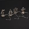 SKVLF Christmas Sock Rack for Mantle 4 Piece Set, Non Slip Fireplace Sock Rack, Christmas Sock Hanger Hook, Fireplace Sock Rack for Christmas Party Decoration view 4