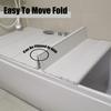 DAZULI Folding Bathtub Cover PVC Bathtub Tray Shutter Bath Lid 0.6cm Thickness Bathtub Dust Board Insulation Cover for Bathing Reading Relaxing Soaking Bracket(Size:70x160x0.6cm,Color:White) view 3