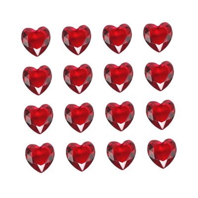 Yardenfun Unique Heart Glass 20pcs Decor Wedding Party Birthday Home Decor Ornament