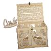 FELTECHELECTR Decorative Wooden Wedding Card Storage Box Elegant Hollow Design Wedding Envelope Holder for Rustic Celebrations Assembly Stylish Party Decoration for Collecting Cards and view 1