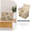 FELTECHELECTR Decorative Wooden Wedding Card Storage Box Elegant Hollow Design Wedding Envelope Holder for Rustic Celebrations Assembly Stylish Party Decoration for Collecting Cards and view 3