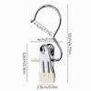 2024 New Space-Saving Clothespin Hat Pants Storage Hanging Travel Hook, 360 Swivel Stainless Steel Hangers with Clips, Laundry Hooks Hanging Clips Clothes Pins Socks Towel Clips (A-Black 30PCS) view 3