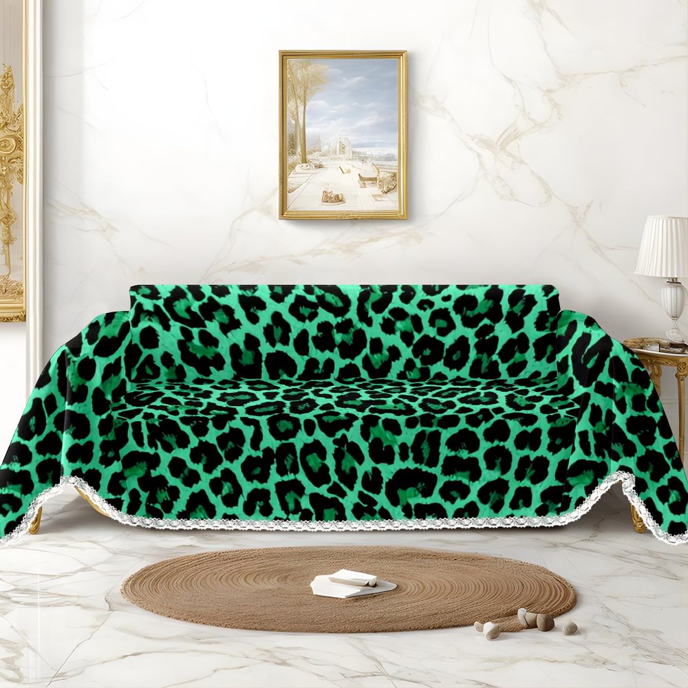 AQUNNEW Sofa Cover Water Resistant Slipcover Furniture Protector Leopard Washable Couch Cover with Non Slip for Kids Dogs Pet