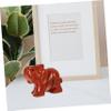 AOKWAWALIY 2pcs Crystal Elephant Statue Lovely Elephant Sculpture Decor Quartz Elephant Figurine Elephant Decoration for Home view 3