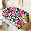 AQUNNEW Sofa Cover Water Resistant Slipcover Furniture Protector Washable Couch Cover with Non Slip for Kids Dogs Pet Leopard view 2