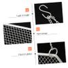 KOMBIUDA 2pcs Hexagon Hanging Earring Holder Metal Jewelry Organizer for Wall Display Chic Storage for Earrings Bracelets and Accessories White view 2