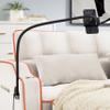Quarte Modern Sofa Couch, Velvet Pull-Out Bed with Adjustable Back, Versatile Foldable Sofa Bed with USB Port and Ashtray and Swivel Phone Stand for Small Living Room (Beige+USB*Velvet) view 4