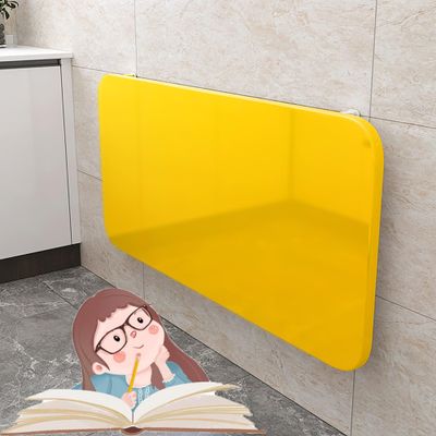 Laundry Floating Folding Table Wall Mounted Floating Folding Table Wooden Drop Leaf Foldable Wall Desk with Steel Bracket Narrow Long Wall Table Fold Down for Kitchen Laundry Room Bathroom Bedroom ( C