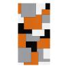 Rocking Giraffee Microfiber Kitchen Towels 1 Pack, Abstract Art Orange Black Gray Splice Absorbent Dish Towel Quick Drying Hand Towels Set Dishcloths for Kitchen Bathroom Hotel, 16x24 inch view 3